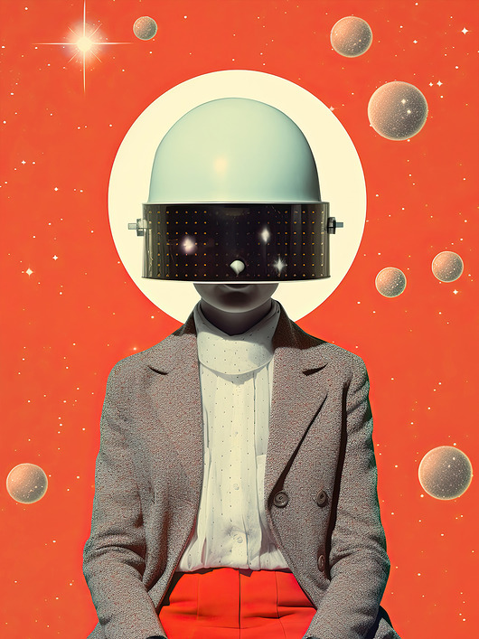 plakaty Plakat / Surrealistyczny Kolaż / Kosmita