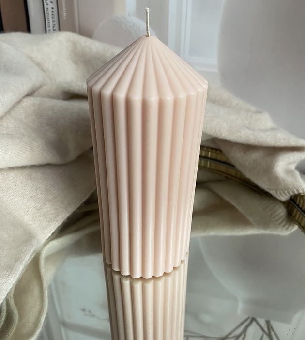 świeczniki i świece Świeca ekologiczna sojowa dekoracyjna "Grace" 140x70mm