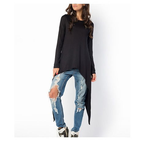 Bluzka BAT tunika oversize czarna  Meleksima 