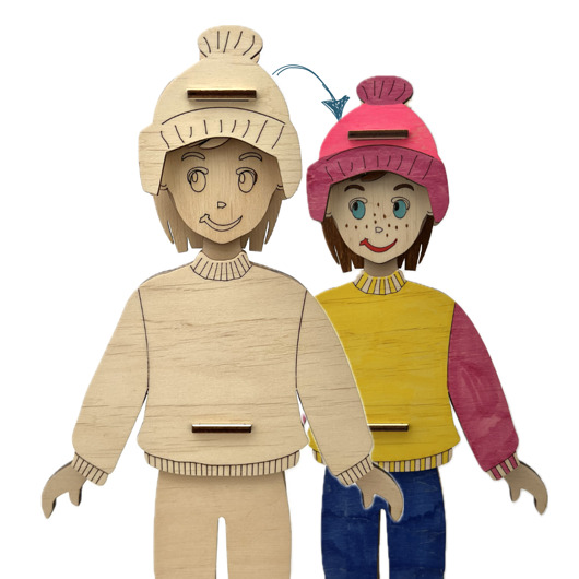 lalki CRAFTY DOLL zima