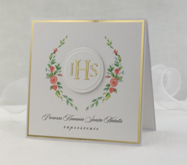 zaproszenia na komunię Zaproszenia na Komunię, wzór 32A