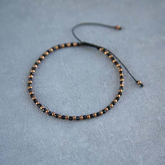 biżuteria różna Złoty/czarny na kostkę, bransoletka na nogę