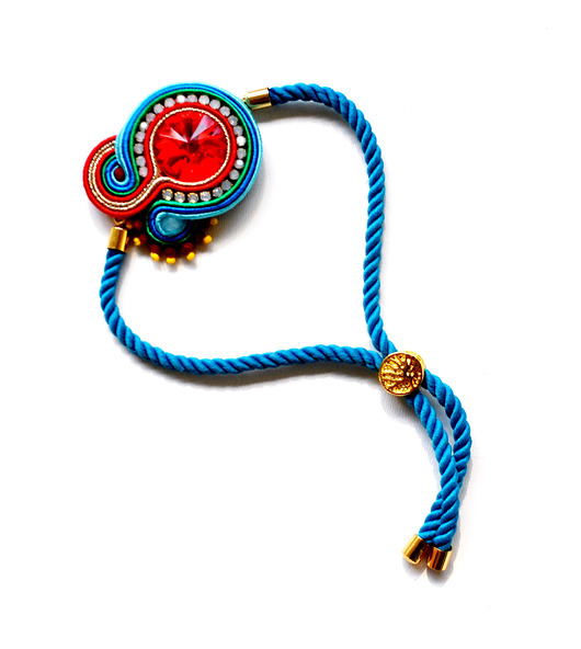 bransoletki soutache Elegancka sutaszowa bransoletka PORTO