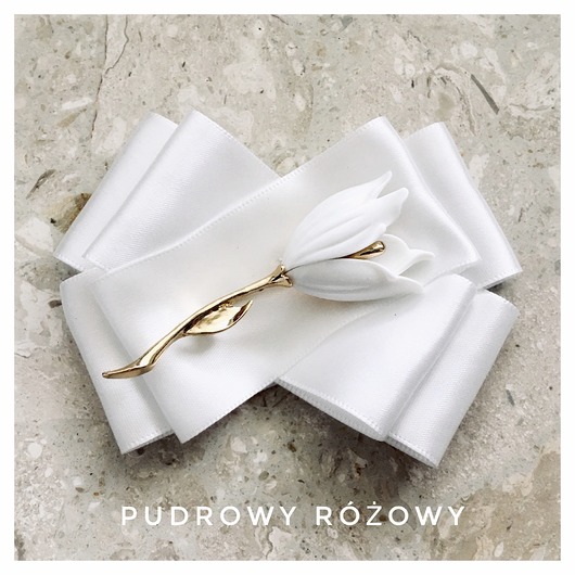 broszki Brosza  White Flower NEW