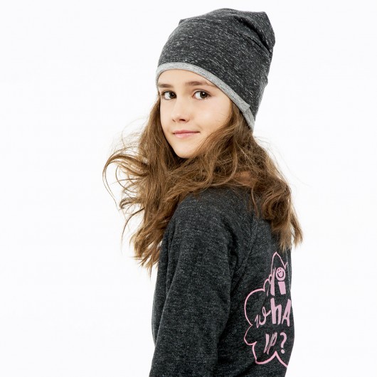 Bawełniana Wygodna Czapka Beanie Gray Antra CADOaccessories