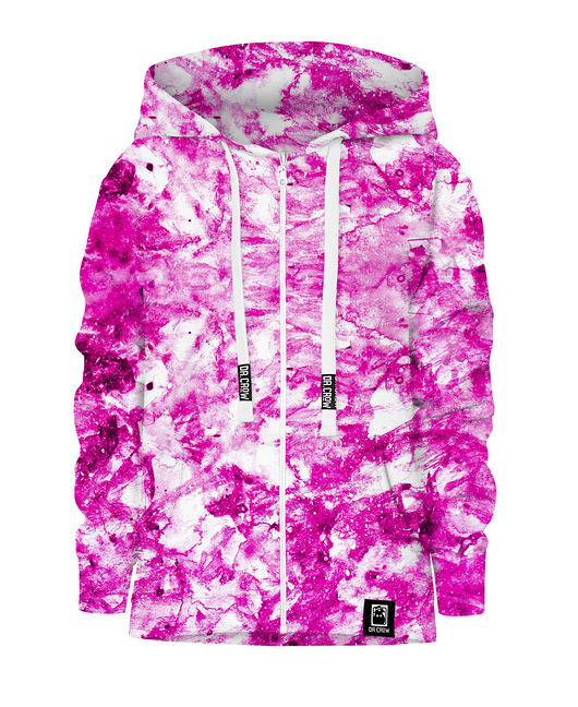 bluzy dla dziewczynki Bluza Zamek Dziewczynka DR.CROW Marble Pink