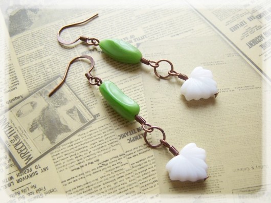 White Leaf - kolekcja Vintage zielona oliwka