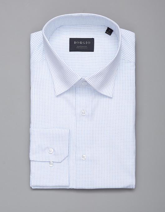 koszule męskie koszula męska dł. rękaw biały classic fit 00273 164/170 41