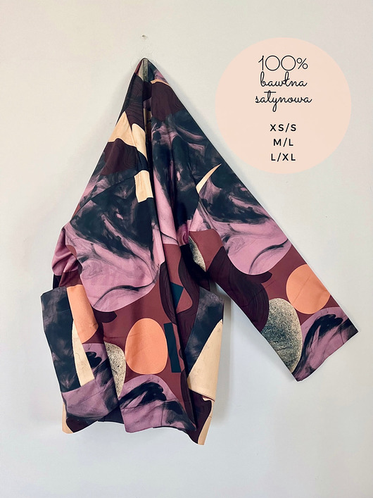 marynarki damskie Spring Time "Aspen".Dwustronne kimono.