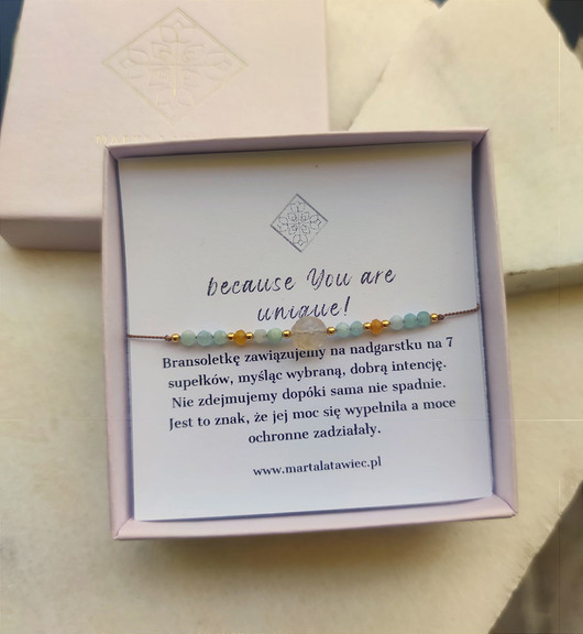 bransoletki z kamieni naturalnych Zamówienie specjalne - bransoletka z cytrynem i amazonitem