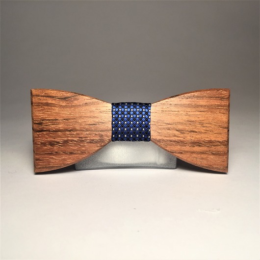 Drewniana muszka Elegant Blue MARACHIC