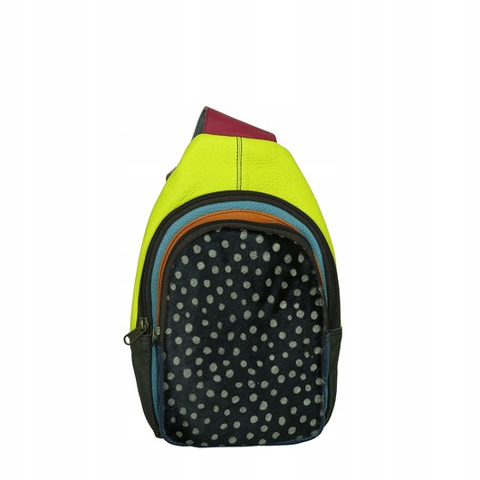 plecaki Plecak damski na jedno ramię skórzany zwierzęcy wzór wygodny pojemny OLIVKA