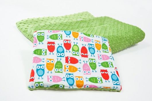 Podusia do wózka - sówki - 23x30 cm Minky and Cotton