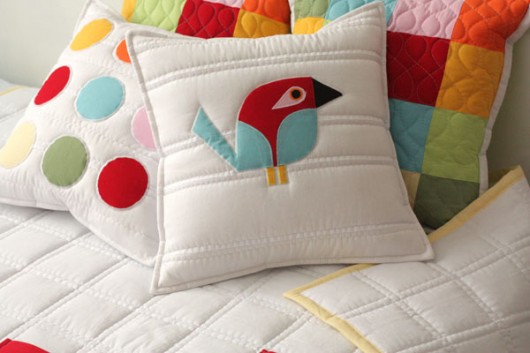 Zestaw 3 poszewek patchwork house
