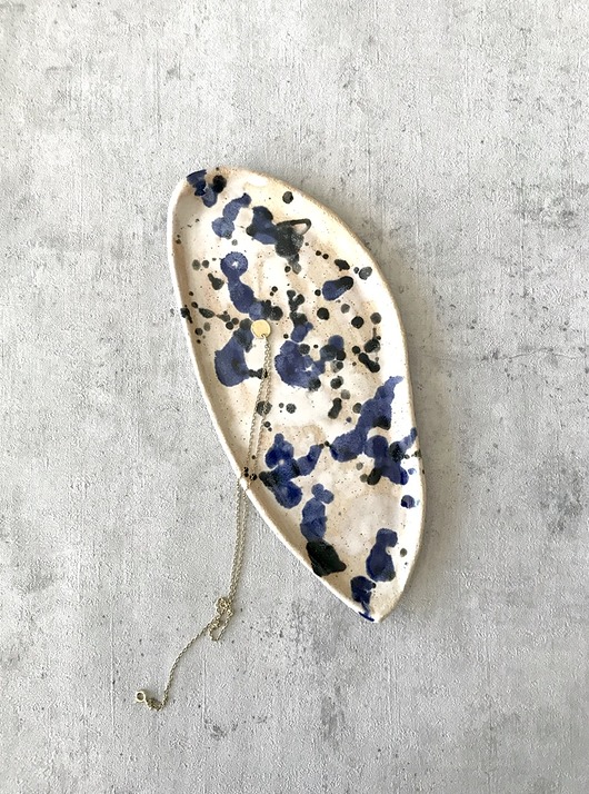 pojemniki na biżuterię paterka - Blue SALAMANDRA  mini plate