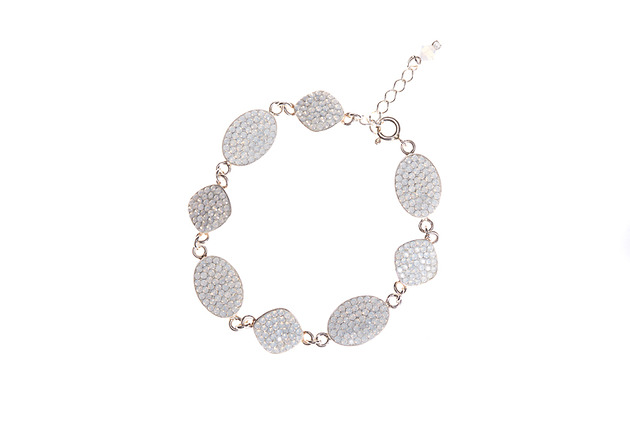 Srebrna bransoleta z kryształami marki Swarovski Alessandra unique