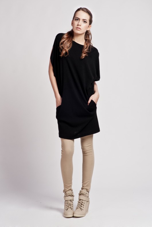 Sensual arms tunic, Suk102 czarny Lanti