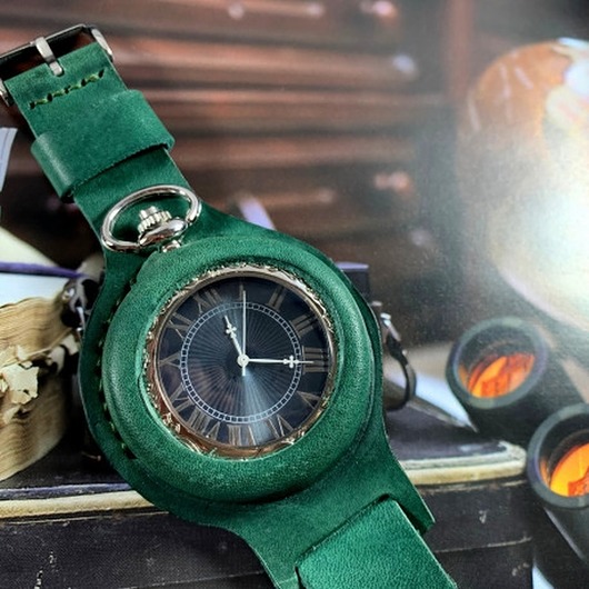 zegarki męskie DC 041 - GREEN SPRING - Błękitny Obłęd