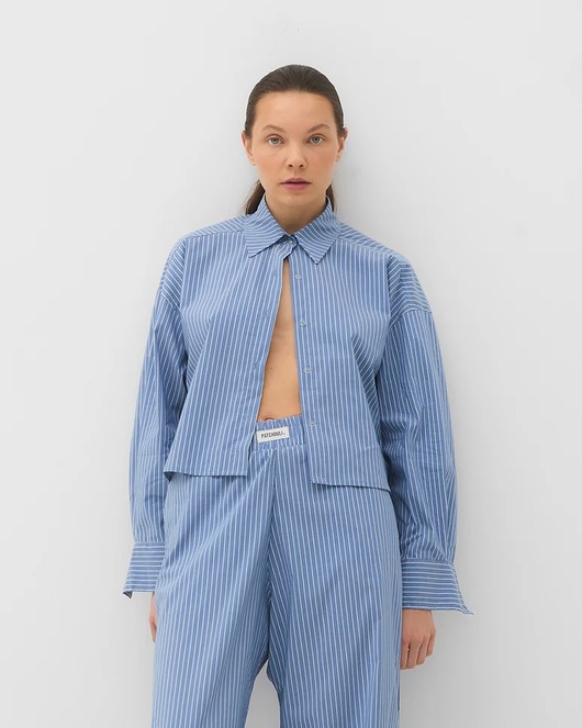 koszule damskie  Koszula Outbreak stripes dark blue