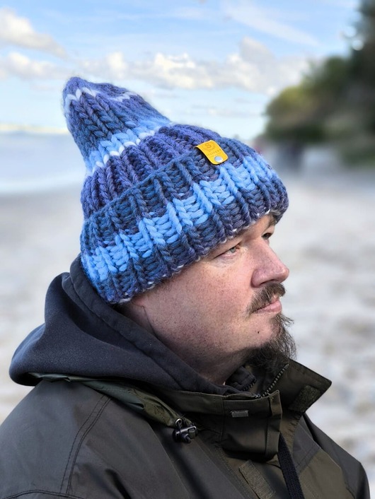 czapki i kapelusze męskie WOOLY COLOR "13"ciepła wełniana czapka