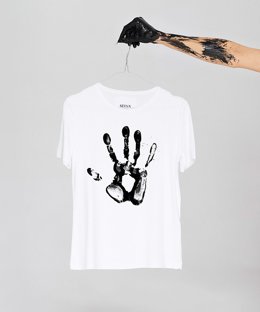Handprint Woman T-shirt SELVA