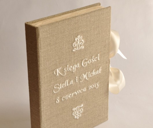 personalizowana haftowana księga gości papirell
