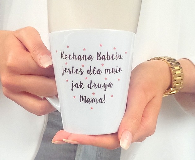 Kubek Latte BABCIA DRUGA MAMA FarrowDesign