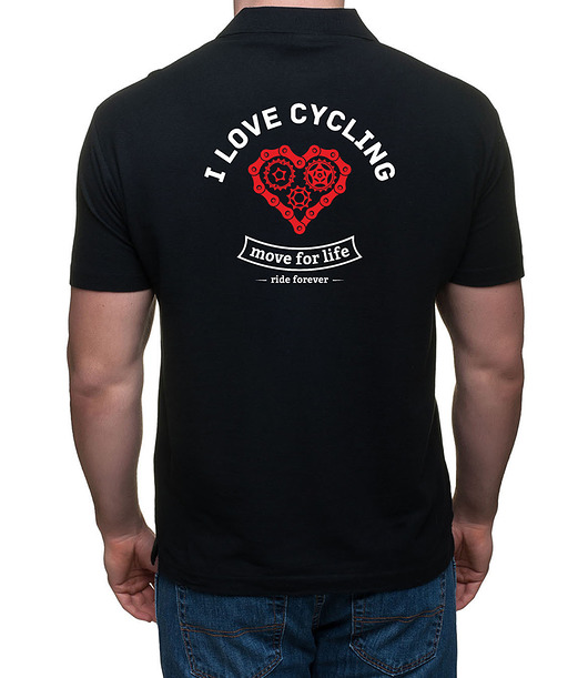 t-shirty męskie Koszulka polo. I love cycling
