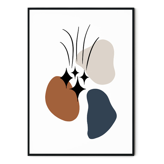 Plakat abstrakcyjny Astronomy no. 2 myscandi