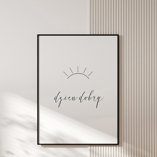 plakaty Plakat  DZIEŃ DOBRY