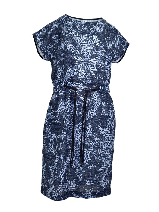sukienki midi damskie Sukienka abstrakcyjny druk