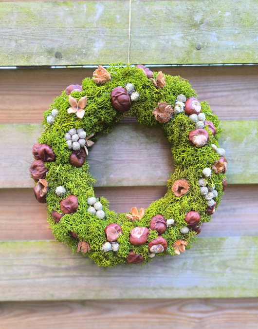 wianki Wianek dekoracyjny z mchu