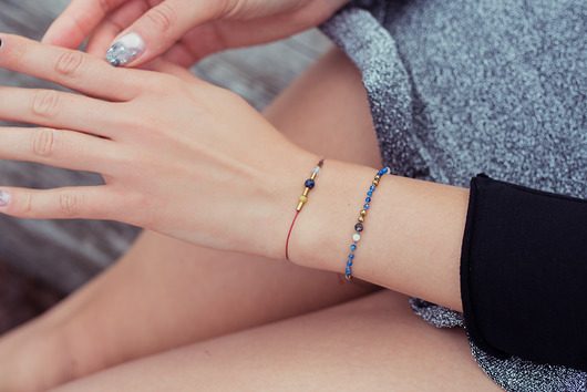 bransoletki z kamieni naturalnych Bransoletka Zodiac Strzelec Szafir Topaz Lapis Lazuli Żółty Opal