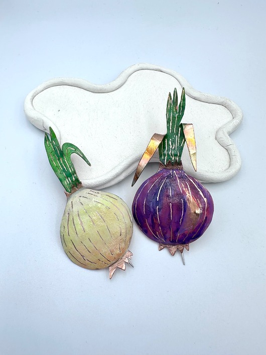 broszki Broszki cebule