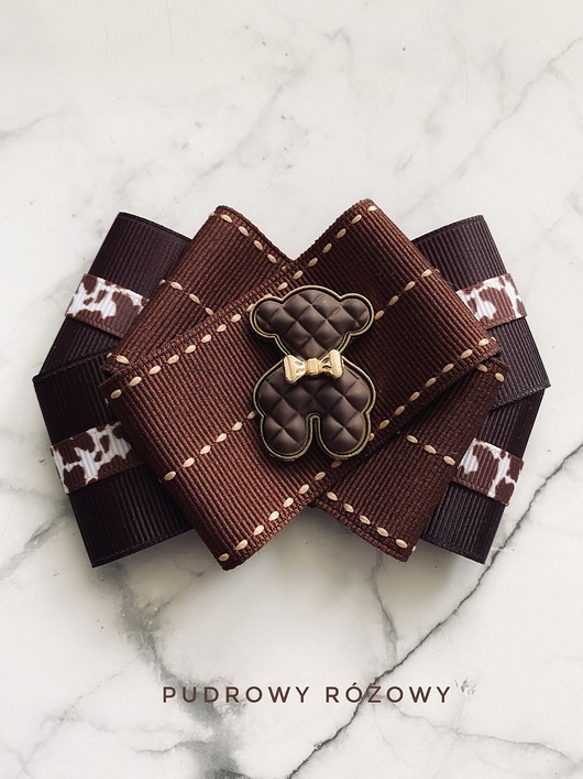 broszki Jesienna Brosza  z  czekoladowym MISIEM Nowość