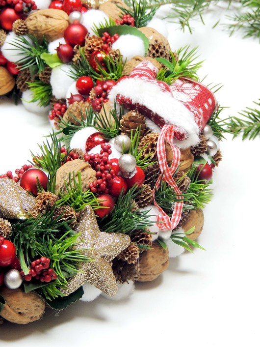 Świąteczny wianek  SWEETS OF DECEMBER  XXL 40 cm FlodiaAtelier