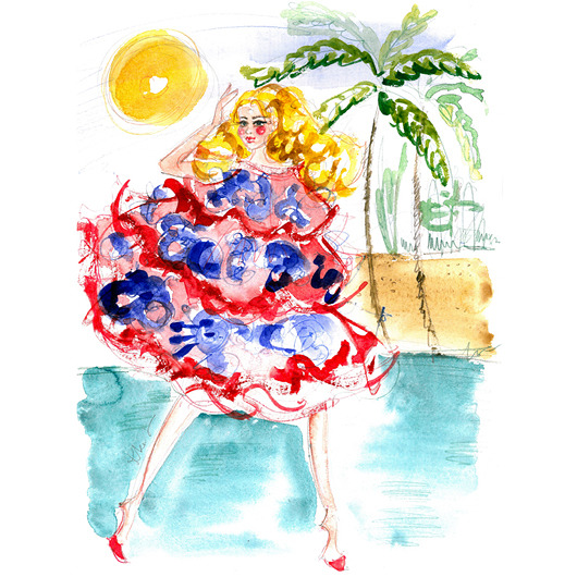 grafiki i ilustracje Lato - rysunek oryginalny
