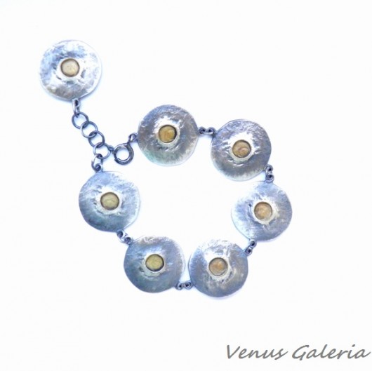 Bransoletka srebrna oksydowana- Jowisz III VENUS GALERIA
