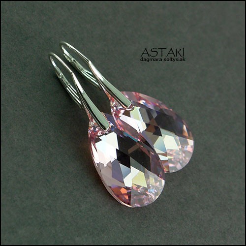 kryształ SWAROVSKI I SREBRO - ROSE AB Astari