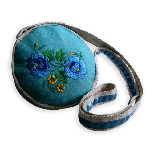 torebeczka VINTAGE blue na ludowo