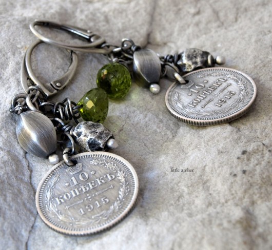 srebrniki ... peridot little atelier