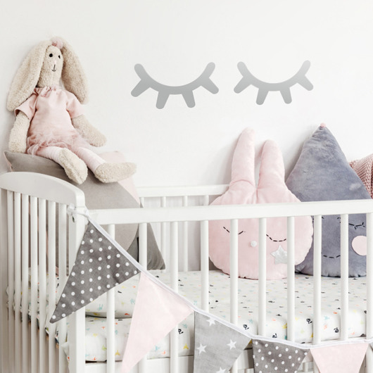 naklejki ścienne do pokoju dziecka RZĘSY naklejki na ścianę 2szt