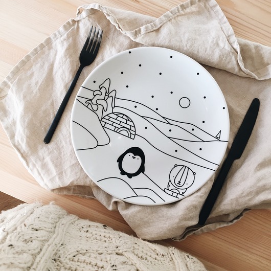 MIŚ I PINGWIN | TALERZ 25 CM FOR REST