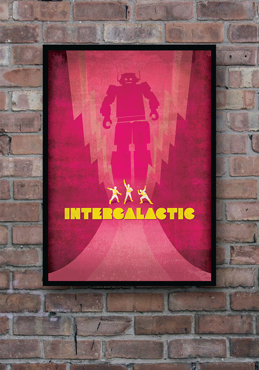 Beastie Boys - Intergalactic - plakat 50x70 cm minimalmill