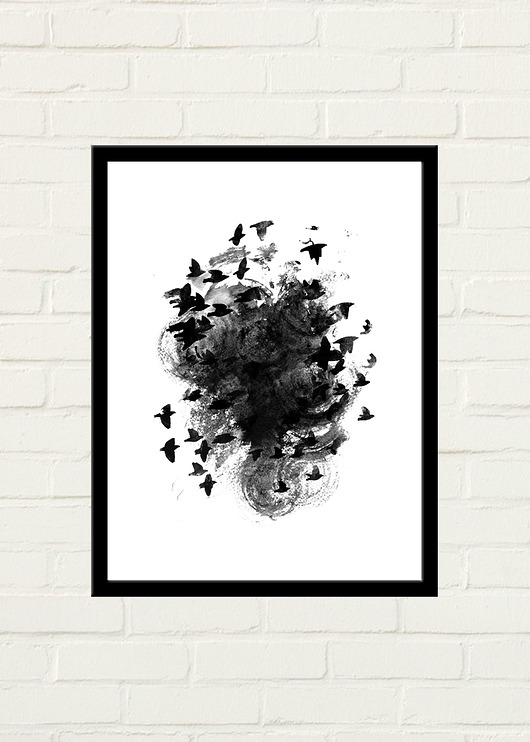 Black Birds Plakat 30x40 GAU Home