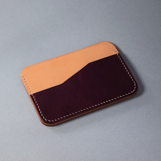 portfele damskie Etui na karty ręcznie robione ze skóry naturalnej