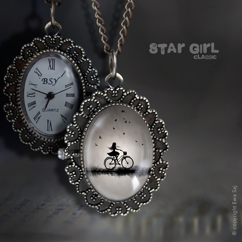 Star Girl Classic, Rower - naszyjnik zegarek Ewa Saj Fotografie