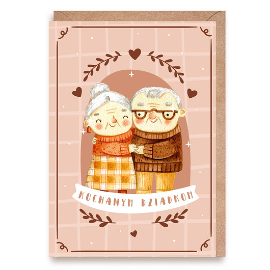 kartki okolicznościowe - wydruki Kartka dla Dziadków - Kochanym Dziadkom Dzień Babci i Dziaddka