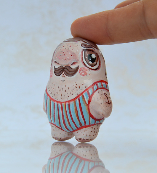 figurki i rzeźby Figurka El Marian z gliny polimerowej - idealny prezent dla męża lub partnera