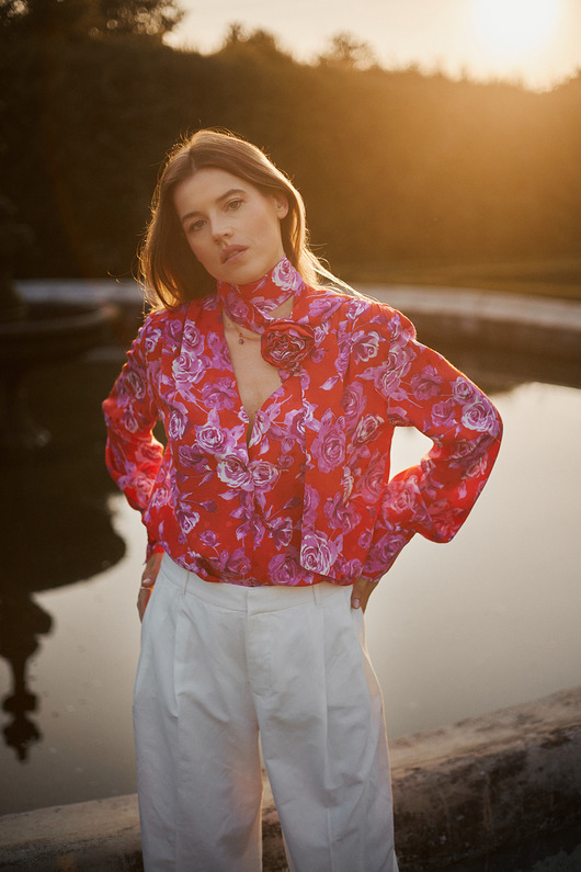 koszule damskie Koszula Full of Flowers z różą